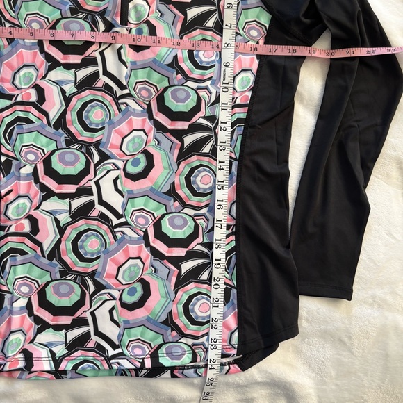 RLX Ralph Lauren Long Sleeve Black Printed Golf/Tennis Polo Performance Shirt--S - Picture 16 of 16